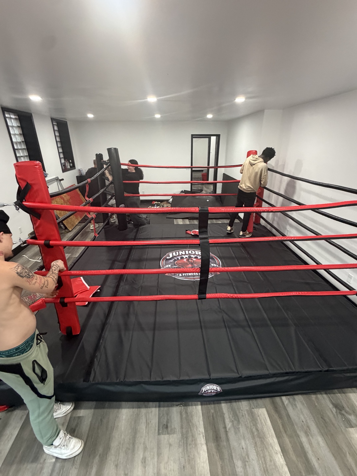 Junior's Boxing Lab during construction